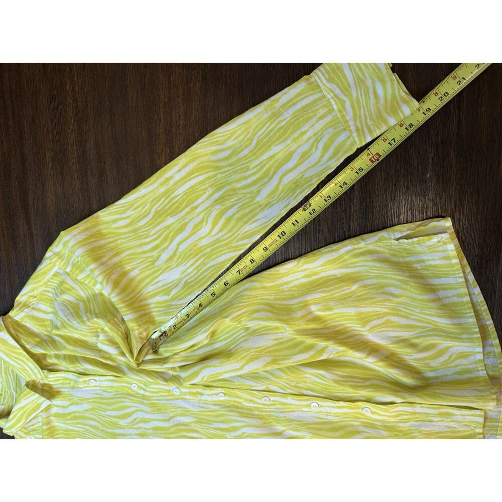 Seafolly Beach Shirt Women’s Small Zebra Resort Coverup In Celery swim - Picture 9 of 10